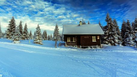 Winter season in Czech Republic wallpaper