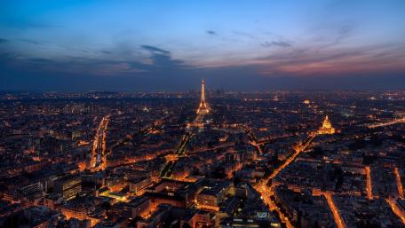 Paris evening wallpaper