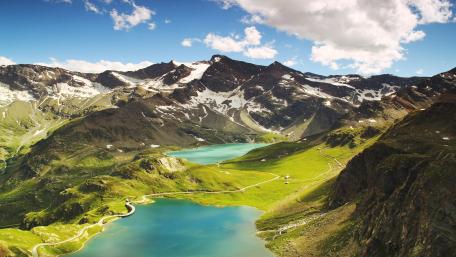 Agnel Lake and Serrù Lake (Italy) wallpaper