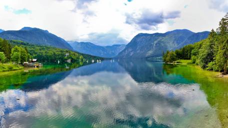 Lake Bohinj in Triglav National Park wallpaper