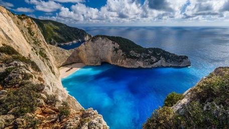 Shipwreck Beach at Navagio Bay wallpaper