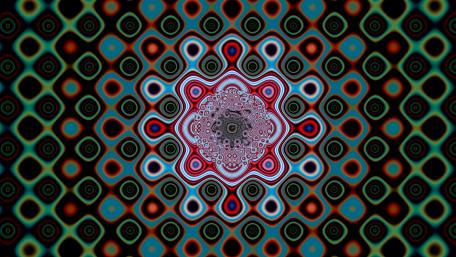 Mesmerizing Circular Symmetry in Abstract Design wallpaper