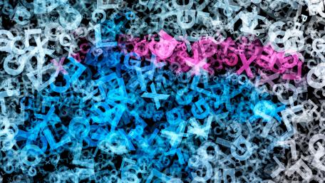Letters pattern wallpaper