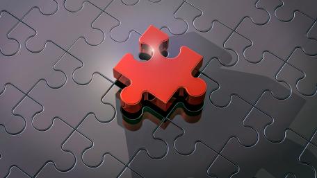 Red and black puzzle wallpaper