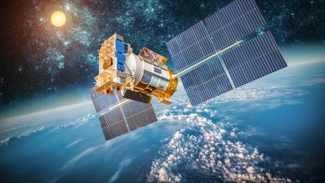 Earth observation satellite wallpaper