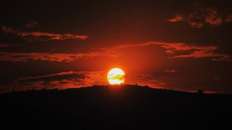 Burning sunset wallpaper