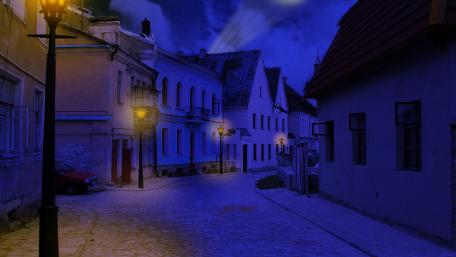 Street in a Chernivtsi, Ukraine wallpaper