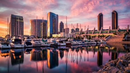 San Diego marina wallpaper