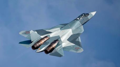 Sukhoi T-50 Soaring wallpaper