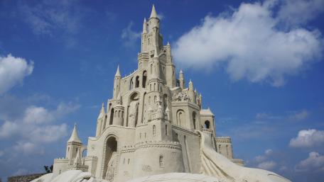 Sandcastle wallpaper