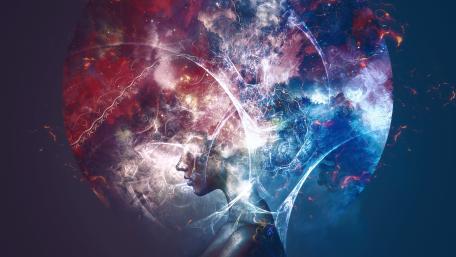 Surrealistic digital art wallpaper