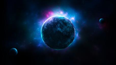 Twin moons wallpaper