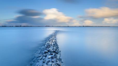 Blue landscape wallpaper