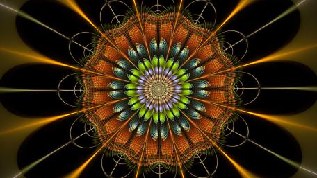 Radiant Fractal Harmony wallpaper
