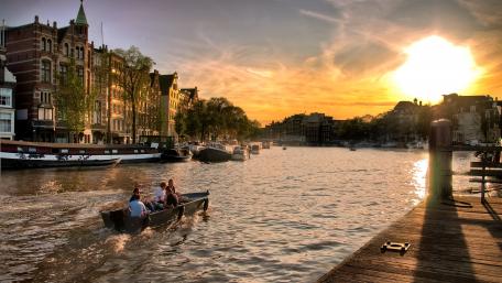 Canal cruise wallpaper