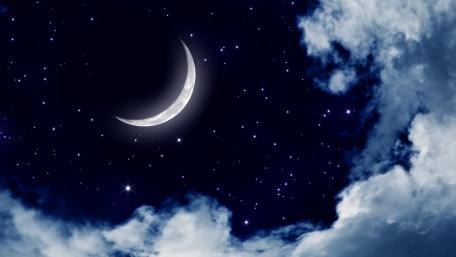 Moonlit sky wallpaper