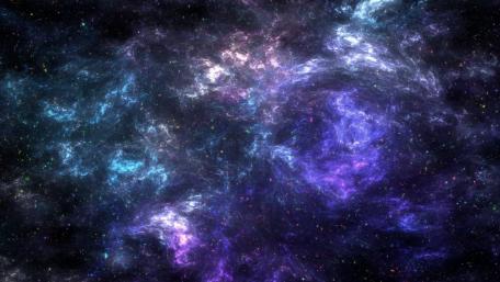 Mystical Purple Nebula in 4K wallpaper