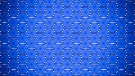 Blue hexagon pattern wallpaper