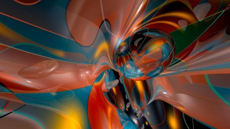 Liquid Symphony of Colors in Motion wallpaper