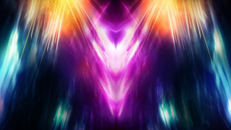 Radiant Symmetry of Light and Colorful Glow wallpaper