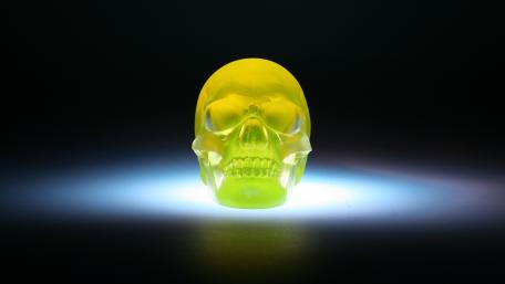 Neon skull wallpaper