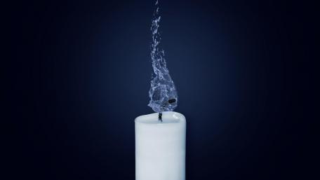 Water flame wallpaper