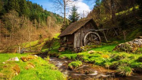 Old mill wallpaper