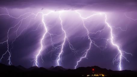 Electrifying Night Sky Magic wallpaper