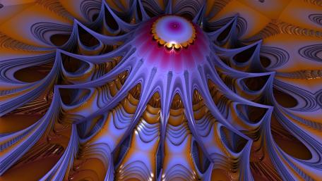 Mystical Symmetry in Vibrant Hues wallpaper
