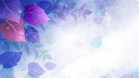 Abstract Floral Fusion in Blue and Purple wallpaper