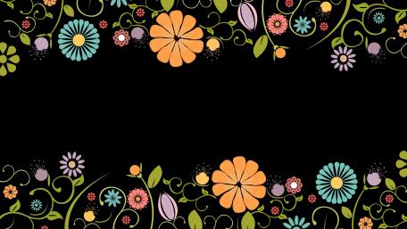 Flower pattern wallpaper