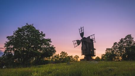 Old windmill wallpaper