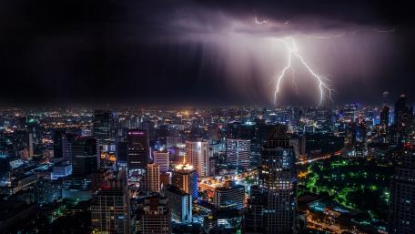 Lighting at night wallpaper