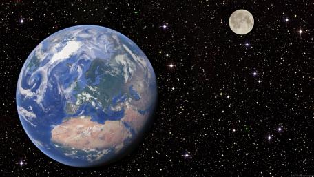 Earth and Moon wallpaper