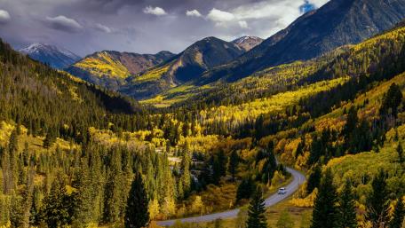 Mountain road wallpaper