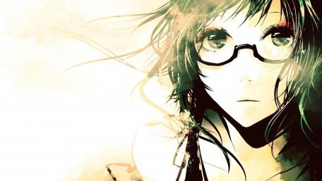 Mystical Gaze of the Anime Girl wallpaper