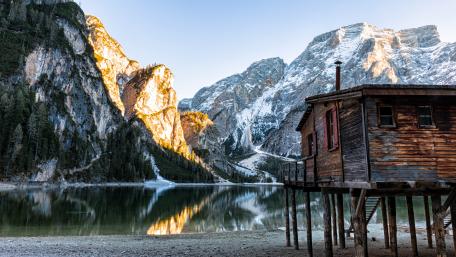 Lake Prags (Dolomites, Italy) wallpaper