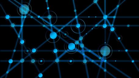 Blue network wallpaper