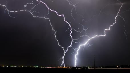 Title: Electric Night Symphony in the Sky wallpaper