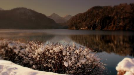 Winter landscape wallpaper