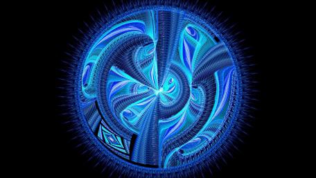 Blue circle wallpaper