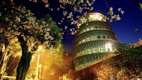 Magnificent Chinese Pagoda wallpaper