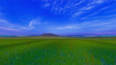 Meadow painting wallpaper