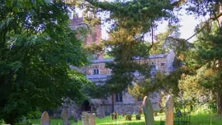 Castle cemetery wallpaper
