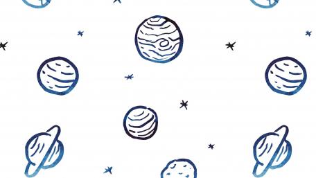 Planetary Dreams in a Starlit Dance wallpaper