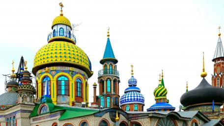 Colourful mosque wallpaper