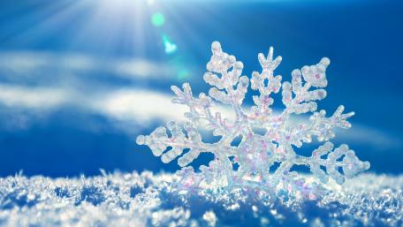 Snow crystal wallpaper