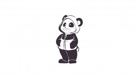 Panda dwawing wallpaper
