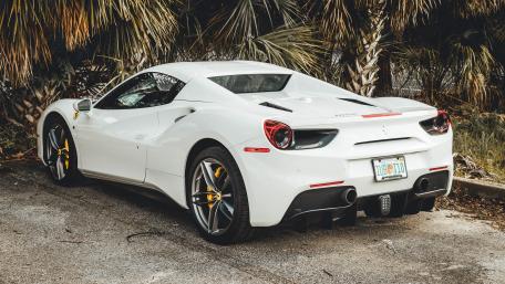 White Ferrari 458 wallpaper