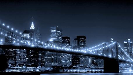 Brooklyn Bridge at night wallpaper